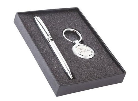 Exclusive pen and key chain set