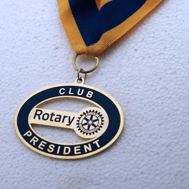 Rotary President Collar (etching)