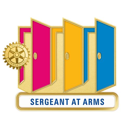 Theme Officer Pin - Sergeant At Arms (Also Available in Magnetic Version) - Awards California