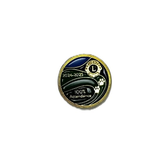 Lions-100%-Attendance-Pin-High-Quality-Lapel-Pin-Tej-Brothers