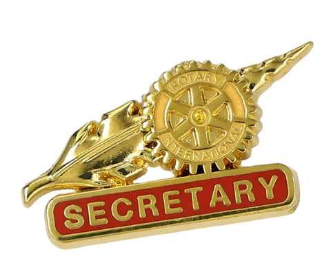 Officer Pin - Rotary Secretary Pin – Tej Brothers
