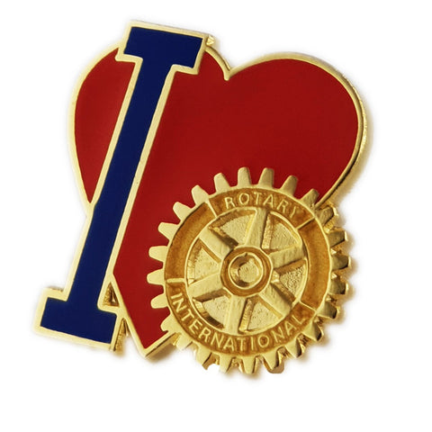 I Love Rotary Pin - Awards California