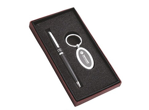 Exclusive pen and key chain set