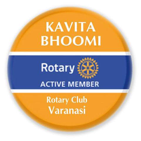 Rotary Traditional Round Name Badge