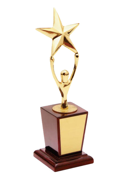 Gold Plated Star Half Statue
