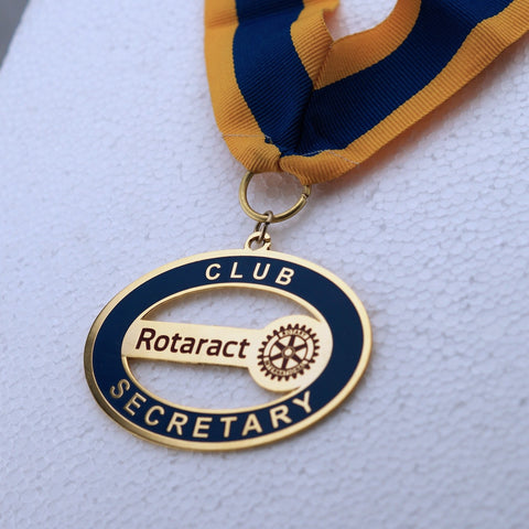 Rotaract Secretary Collar Etching