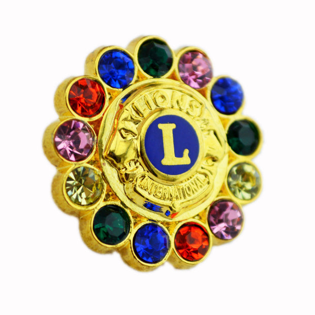Multi Colored Stone Pin - Awards California